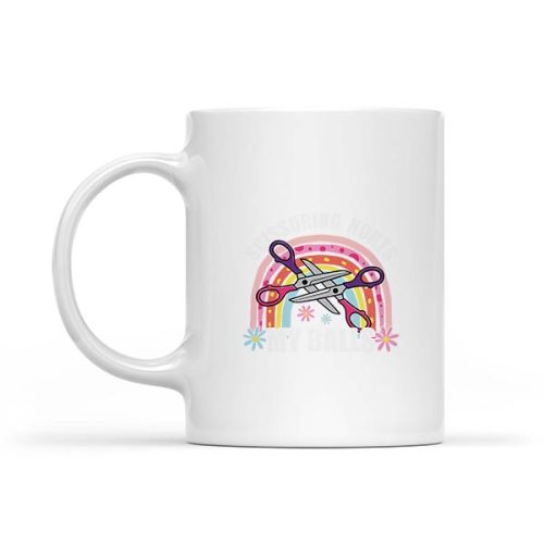 Inappropriate Scissoring Hurts My Balls Mug 1 Inappropriate Scissoring Hurts My Balls Mug