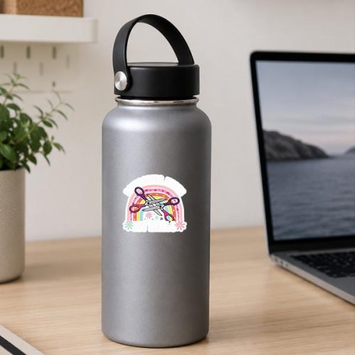 Inappropriate Scissoring Hurts My Balls Sticker 2 Inappropriate Scissoring Hurts My Balls Sticker