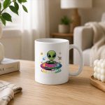 Its My Cute Alien Ufo Ship In Space Alien Mug