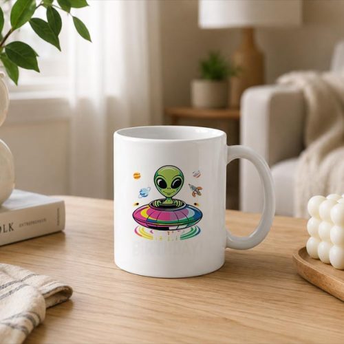 Its My Cute Alien Ufo Ship In Space Alien Mug