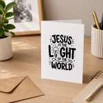Jesus Is The Light Of The World John 8 12 Vbs Illumination Greeting Card