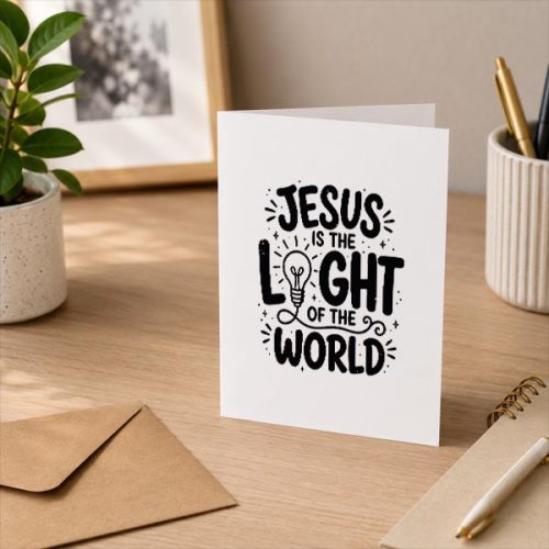 Jesus Is The Light Of The World John 8 12 Vbs Illumination Greeting Card 3 Jesus Is The Light Of The World John 8 12 Vbs Illumination Greeting Card