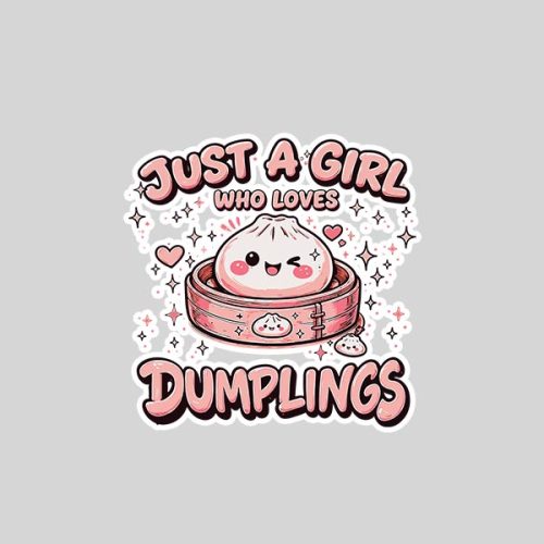 Just A Girl Who Loves Dumplings Dumpling Stress Ball Sticker 1 Just A Girl Who Loves Dumplings Dumpling Stress Ball Sticker