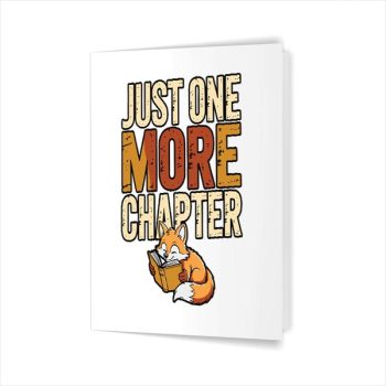 Homepage 66 Just One More Chapter Reading Book Bookworm Greeting Card