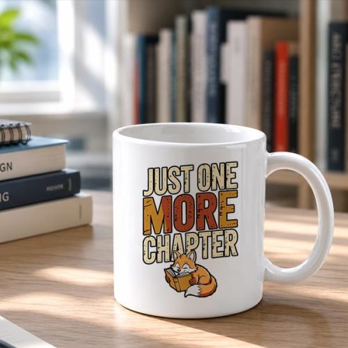 Just One More Chapter Reading Book Bookworm Mug 2 Just One More Chapter Reading Book Bookworm Mug