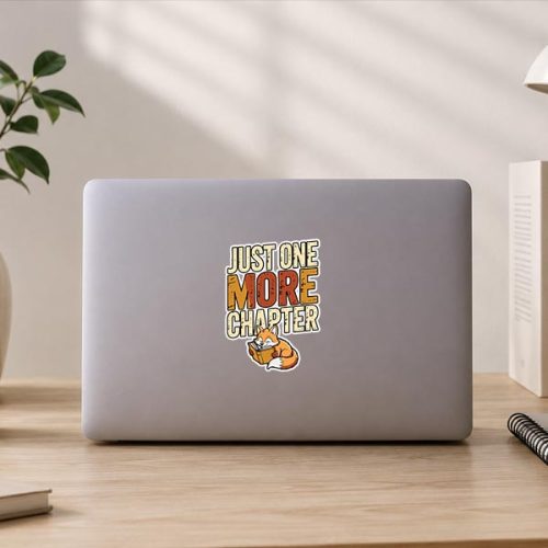 Just One More Chapter Reading Book Bookworm Sticker 3 Just One More Chapter Reading Book Bookworm Sticker