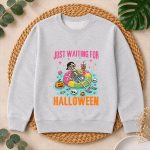 Just Waiting For Halloween Spooky Summer Skeleton PNG SVG
