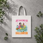 Just Waiting For Halloween Spooky Summer Skeleton PNG SVG