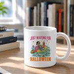 Just Waiting For Halloween Spooky Summer Skeleton Mug
