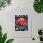 Just Waiting For Halloween Summer Skeleton PNG SVG