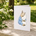 Llama Sleeping In Cute Pajamas Sleep Greeting Card