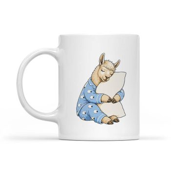 Llama Sleeping In Cute Pajamas Sleep Mug
