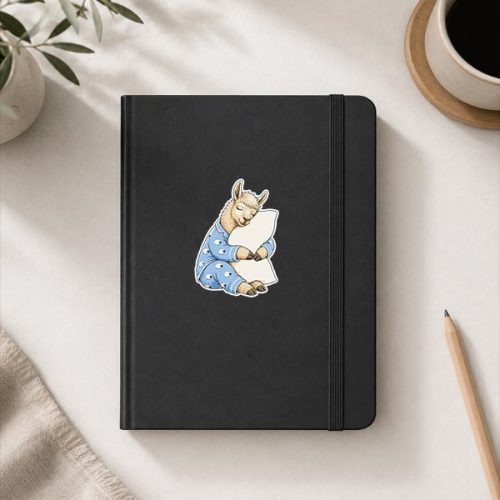 Llama Sleeping In Cute Pajamas Sleep Sticker