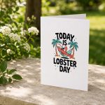 Lobster For Animal Lobster Vintage Greeting Card