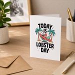 Lobster For Animal Lobster Vintage Greeting Card