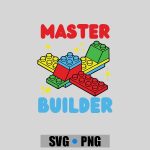 Master Builder Building Blocks Toy Brick Builder PNG SVG