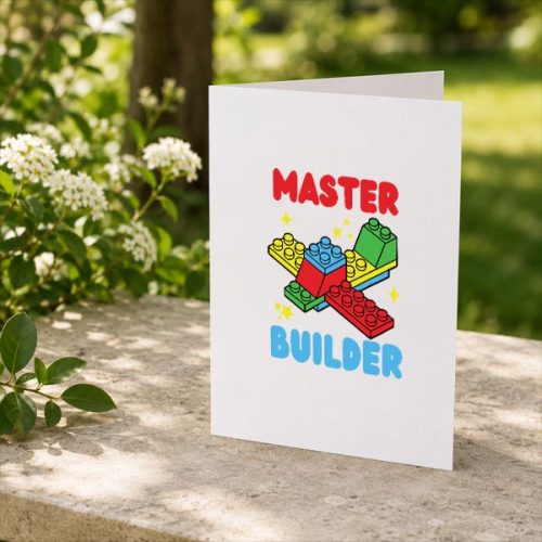 Master Builder Building Blocks Toy Brick Builder Greeting Card 2 Master Builder Building Blocks Toy Brick Builder Greeting Card