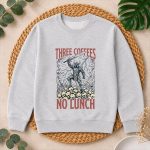 Medieval Three Coffees No Lunch Sarcastic Work PNG SVG