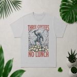 Medieval Three Coffees No Lunch Sarcastic Work PNG SVG