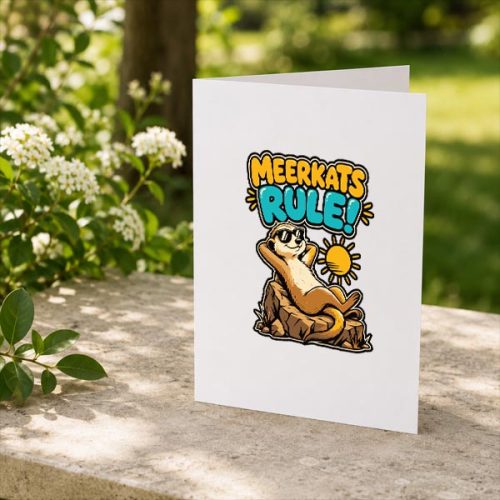 Meerkat Meerkats Rule Meerkat Costume Meerkats Greeting Card 2 Meerkat Meerkats Rule Meerkat Costume Meerkats Greeting Card
