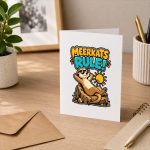 Meerkat Meerkats Rule Meerkat Costume Meerkats Greeting Card