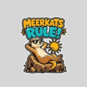 Meerkat Meerkats Rule Meerkat Costume Meerkats Sticker