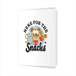 Mickey Here For The Snacks Greeting Card