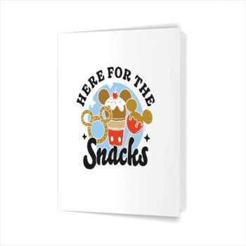 Mickey Here For The Snacks Greeting Card