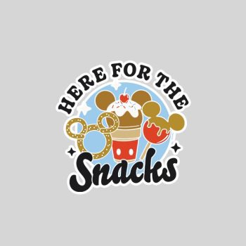 Homepage 130 Mickey Here For The Snacks Sticker