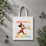 Mickey I Teach Kids to Hit and Steal Baseball PNG SVG