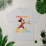 Mickey I Teach Kids to Hit and Steal Baseball PNG SVG