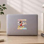 Mickey I Teach Kids to Hit and Steal Baseball Sticker