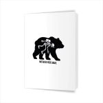 Mistakes Were Made Bear Skeleton Hiking Greeting Card