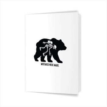 Homepage 52 Mistakes Were Made Bear Skeleton Hiking Greeting Card