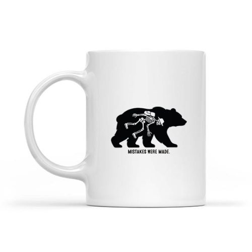 Mistakes Were Made Bear Skeleton Hiking Mug 1 Mistakes Were Made Bear Skeleton Hiking Mug