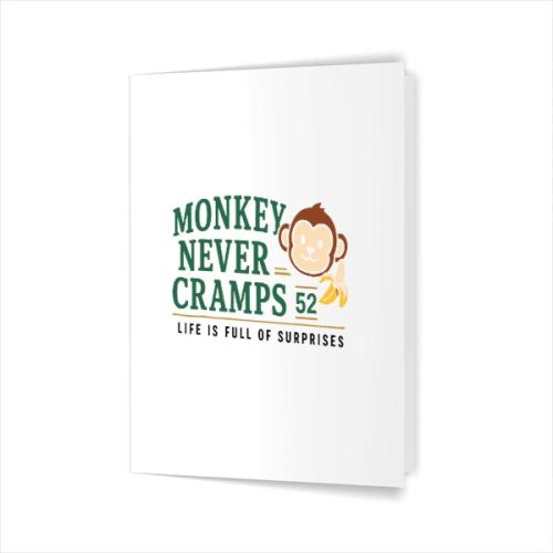 Monkey Never Cramps 52 Banana Potassium Greeting Card 1 Monkey Never Cramps 52 Banana Potassium Greeting Card