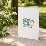 Monkey Never Cramps 52 Banana Potassium Greeting Card