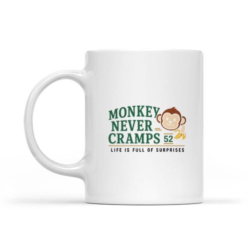 Monkey Never Cramps 52 Banana Potassium Mug 1 Monkey Never Cramps 52 Banana Potassium Mug