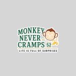 Monkey Never Cramps 52 Banana Potassium Sticker
