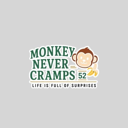 Monkey Never Cramps 52 Banana Potassium Sticker 1 Monkey Never Cramps 52 Banana Potassium Sticker