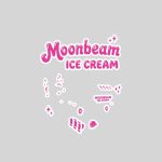 Moonbeam Ice Cream Truck Cute Summer Dessert Sticker