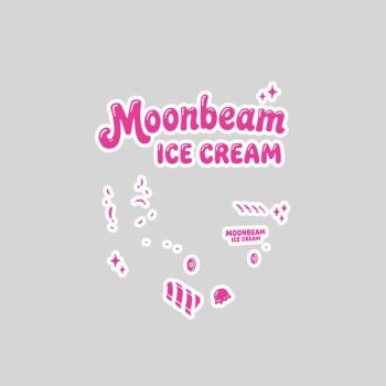 Homepage 146 Moonbeam Ice Cream Truck Cute Summer Dessert Sticker