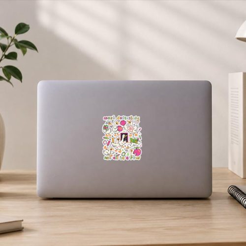 Most Definitely Not All In A Row Back To School Goose Sticker