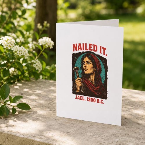 Nailed It Jael 1200 Bc Ancient Feminist Religious Greeting Card 2 Nailed It Jael 1200 Bc Ancient Feminist Religious Greeting Card