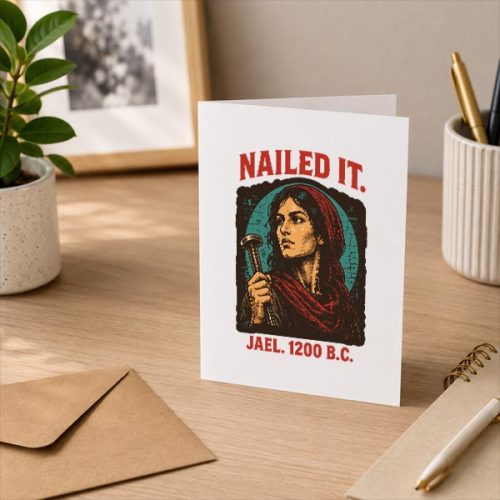 Nailed It Jael 1200 Bc Ancient Feminist Religious Greeting Card 3 Nailed It Jael 1200 Bc Ancient Feminist Religious Greeting Card