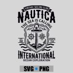 Nautica International Sailing Club Anchor Emblem PNG SVG