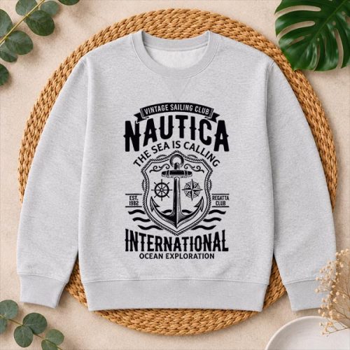 Nautica International Sailing Club Anchor Emblem PNG SVG