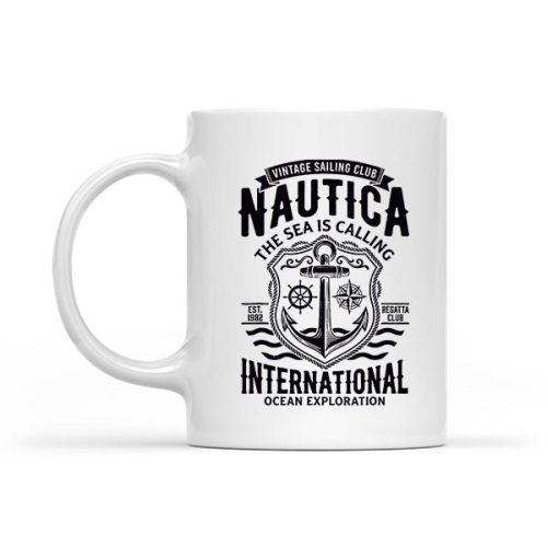 Nautica International Sailing Club Anchor Emblem Mug 1 Nautica International Sailing Club Anchor Emblem Mug