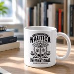 Nautica International Sailing Club Anchor Emblem Mug