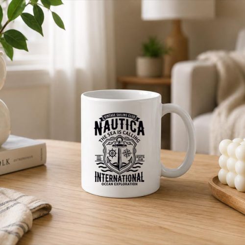 Nautica International Sailing Club Anchor Emblem Mug 3 Nautica International Sailing Club Anchor Emblem Mug